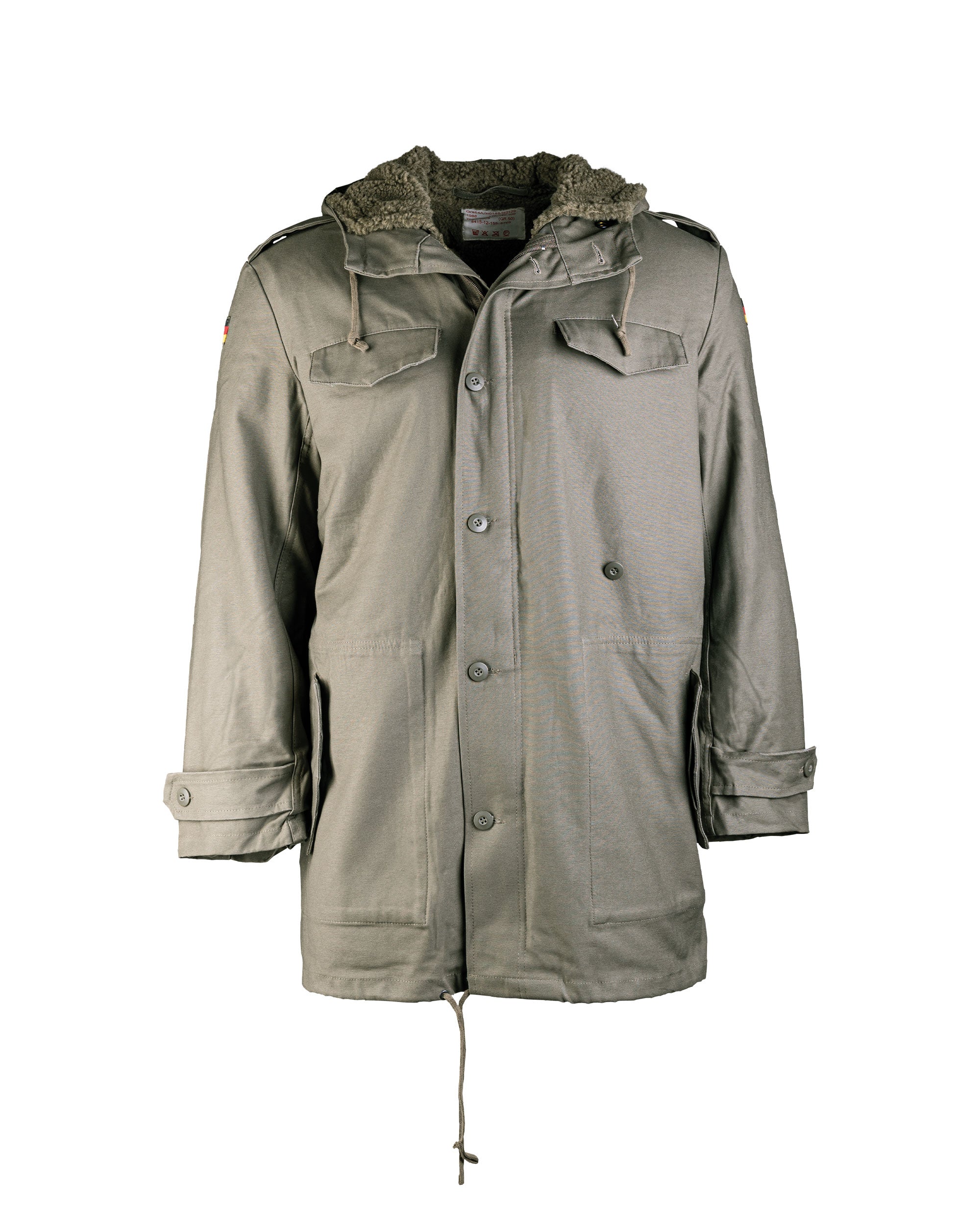 Parka BW con Fodera Oliva