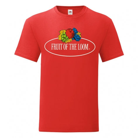 T-shirt Fruit of the Loom Vintage con grande logo stampato