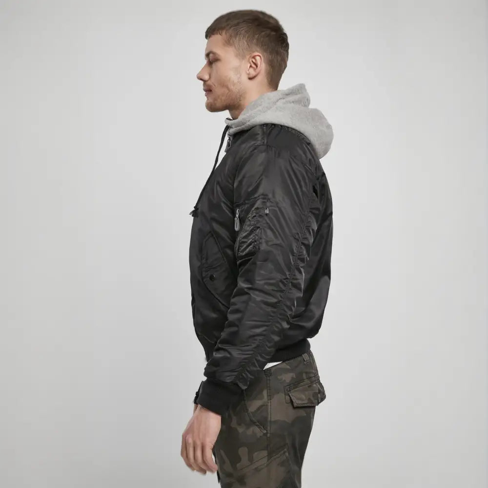 Hooded Ma1 Bomber Jacket Winter - Brandit